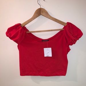 BNWT Topshop Crop Top / Off Shoulder